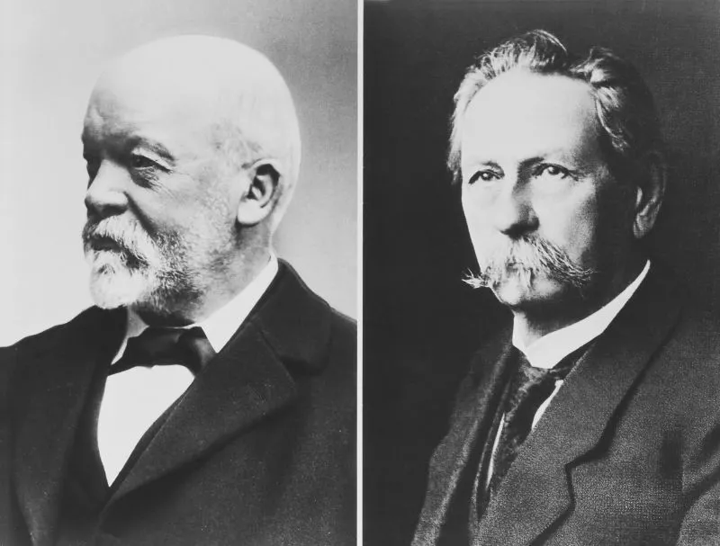 Gottlieb Daimler and Karl Benz, founders of Mercedes-Benz